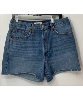 Re/Done blue denim cut off shorts sz 29